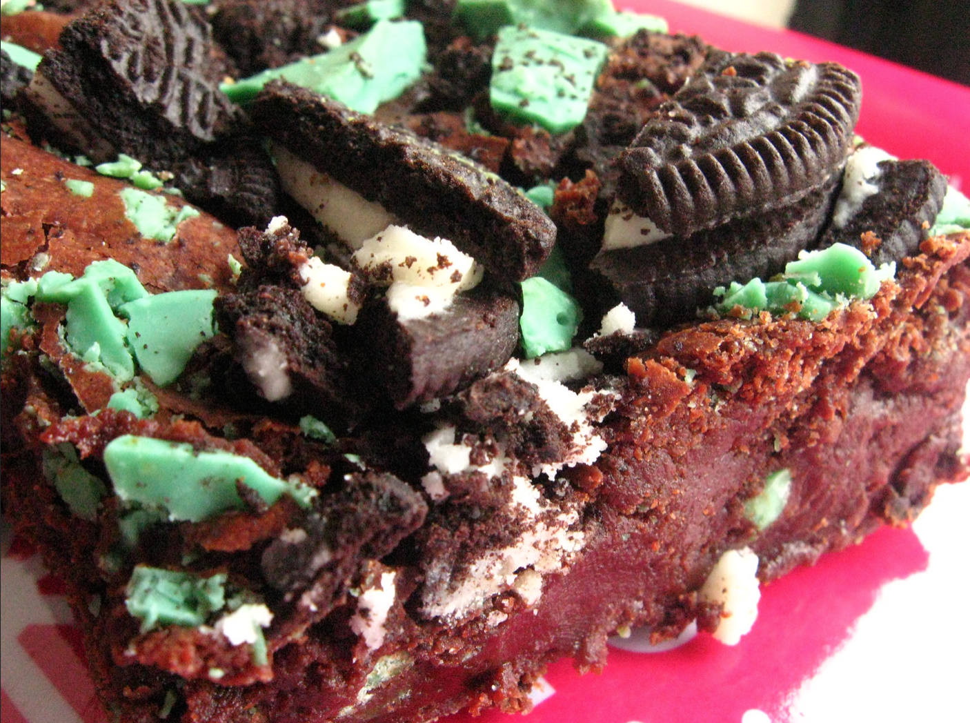Grasshopper Mint Brownies