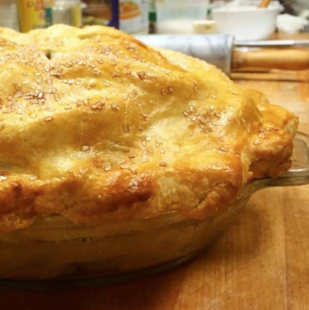 Local Organic Peach Pie