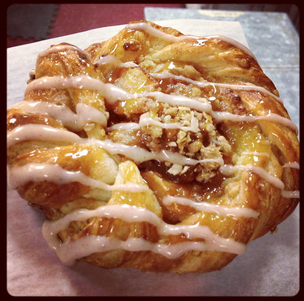Apple Danish with Streusel Topping