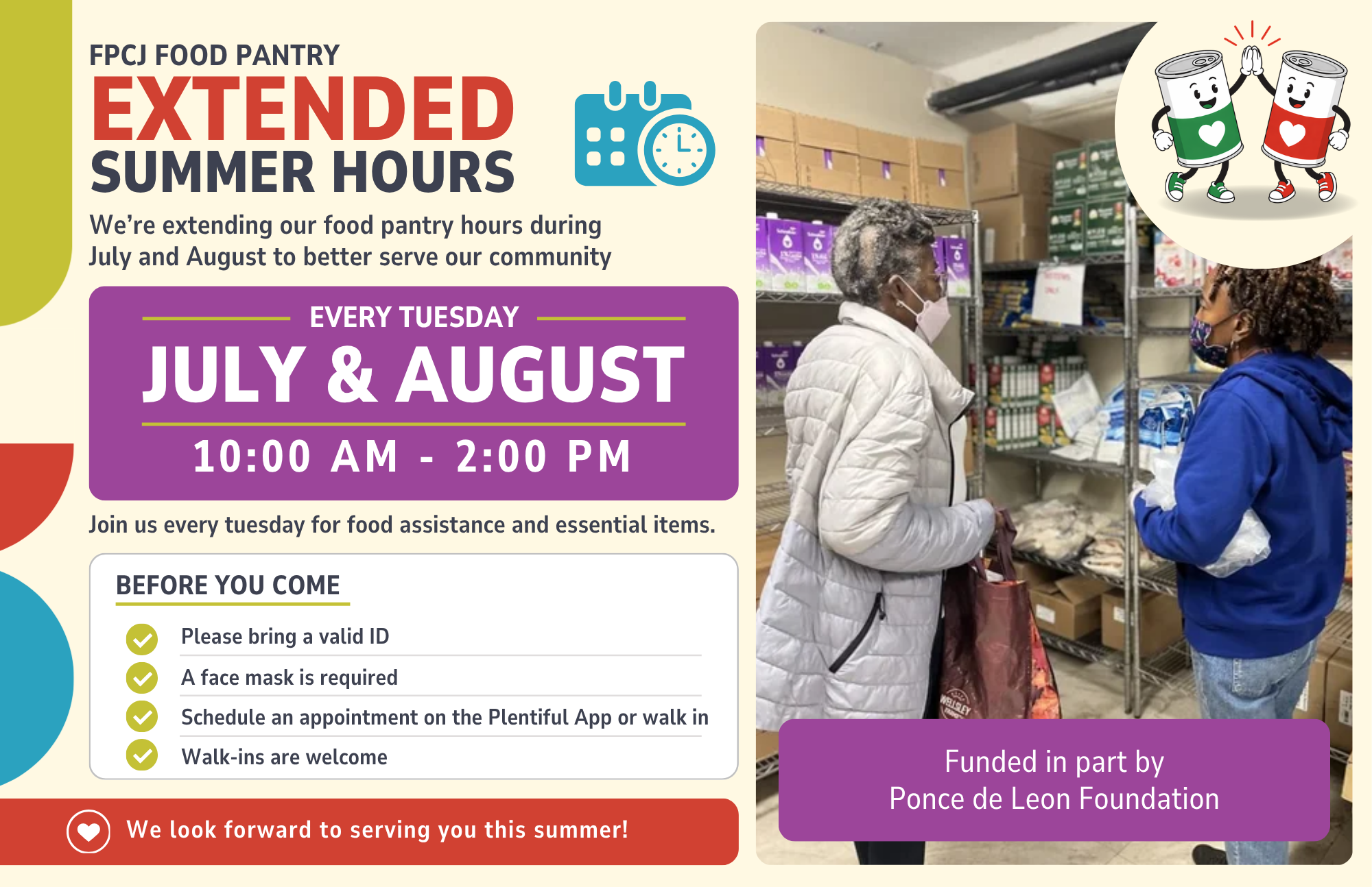 Food Pantry Extended Summer Hours