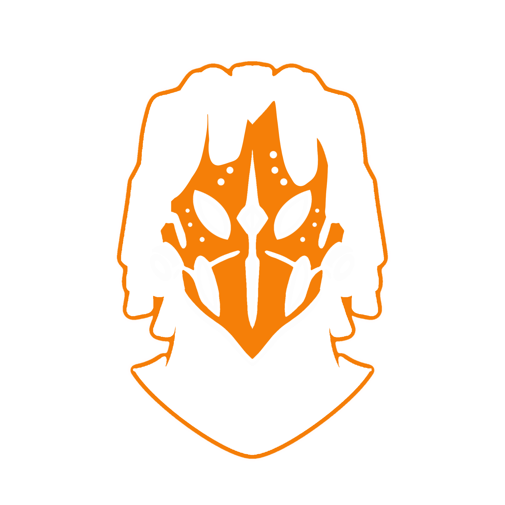 Neon sign of a stylized wolf face with the word 'Love' integrated in the design, glowing with bright orange, white, and black outlines.
