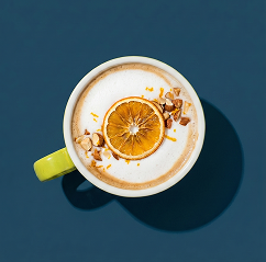 Orange Marzipan Latte