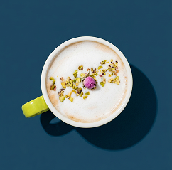 Rose Cardamom Latte