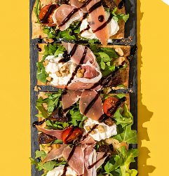 Prosciutto flat bread