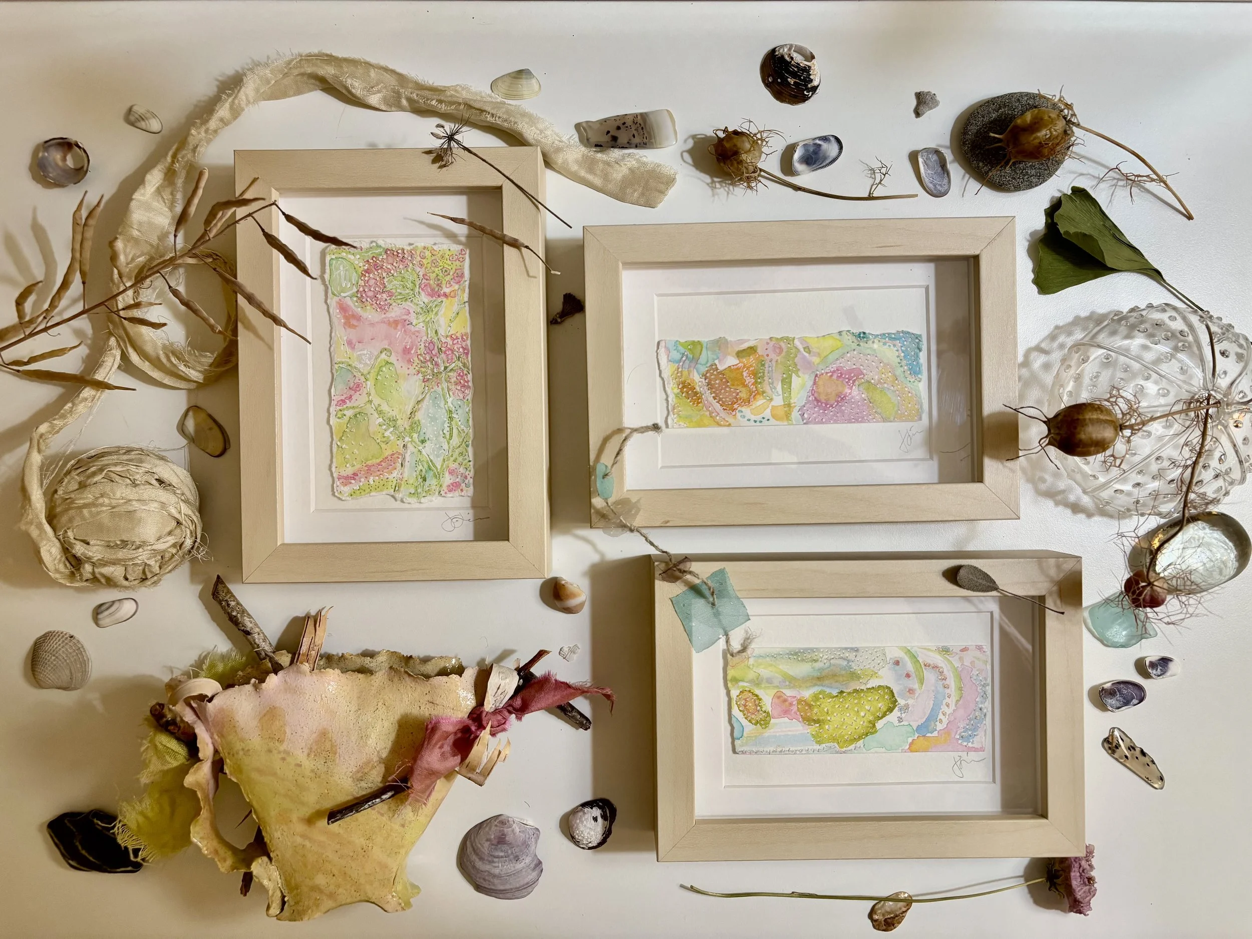 watercolors at the beach