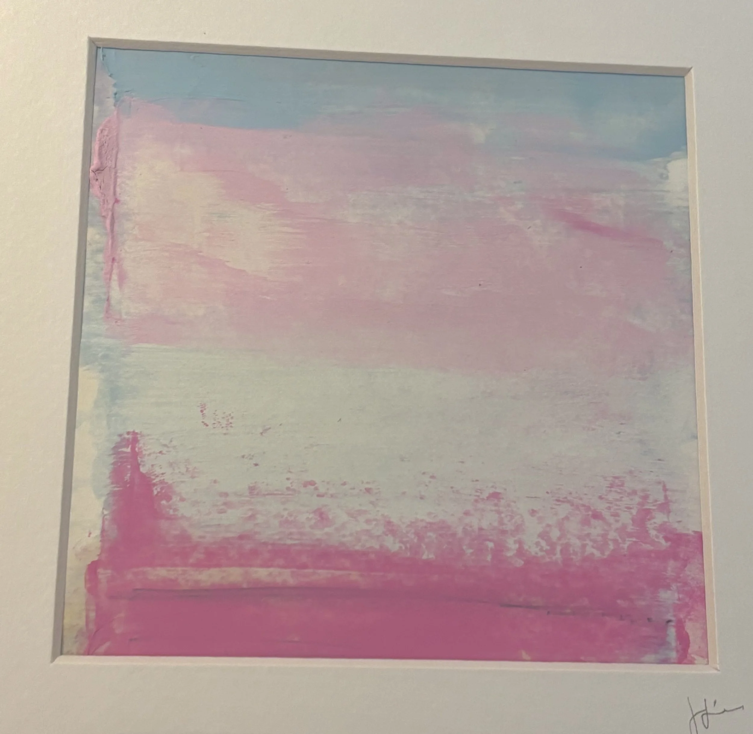 swimming in the pink sea