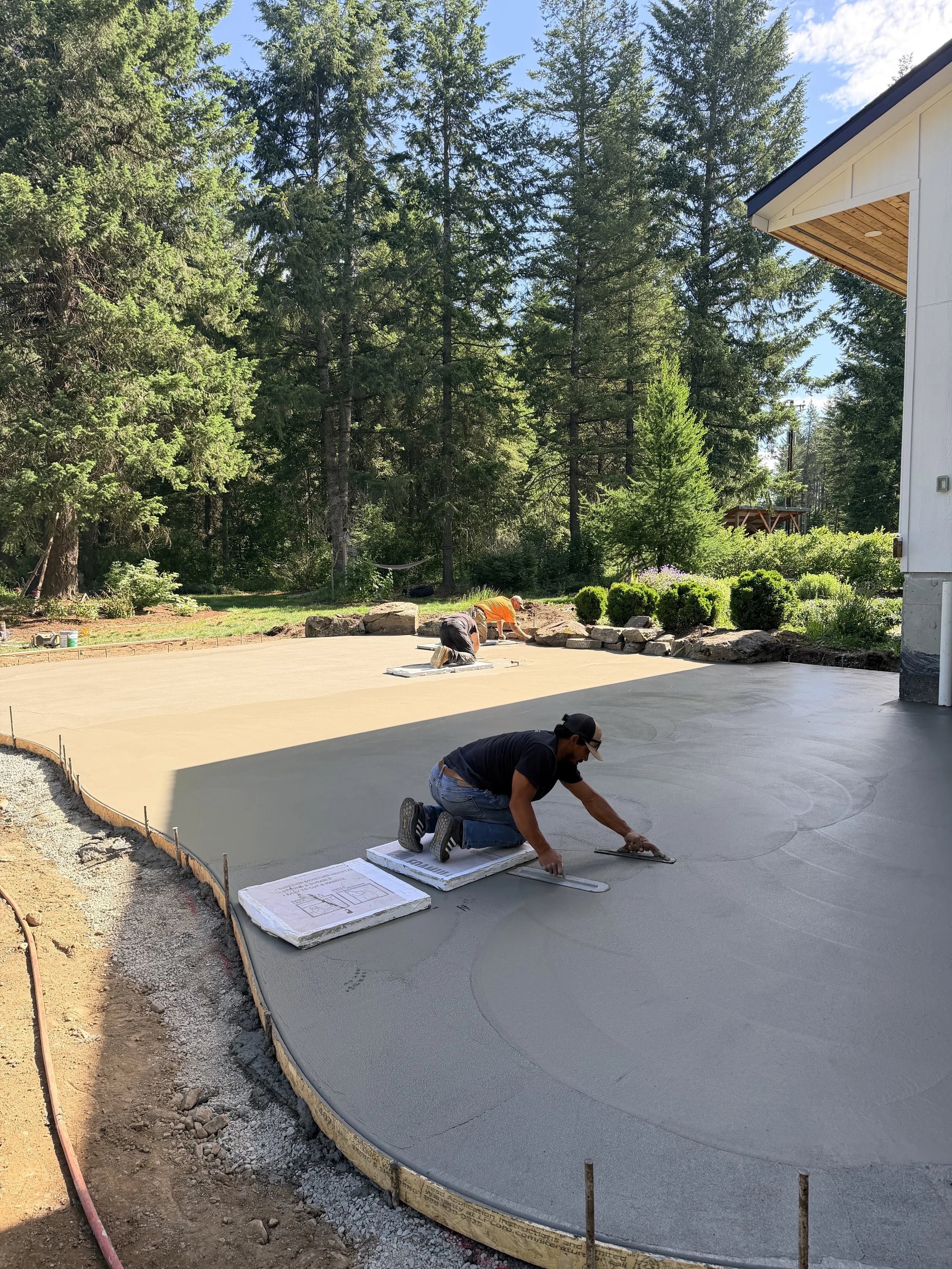 finish work for an outdoor living space in North Idaho