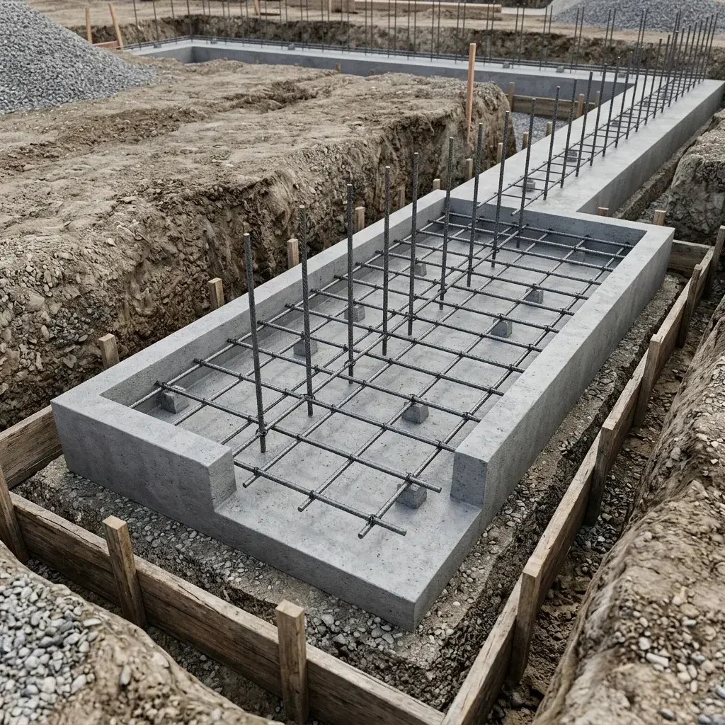 Conrete foundations and footings