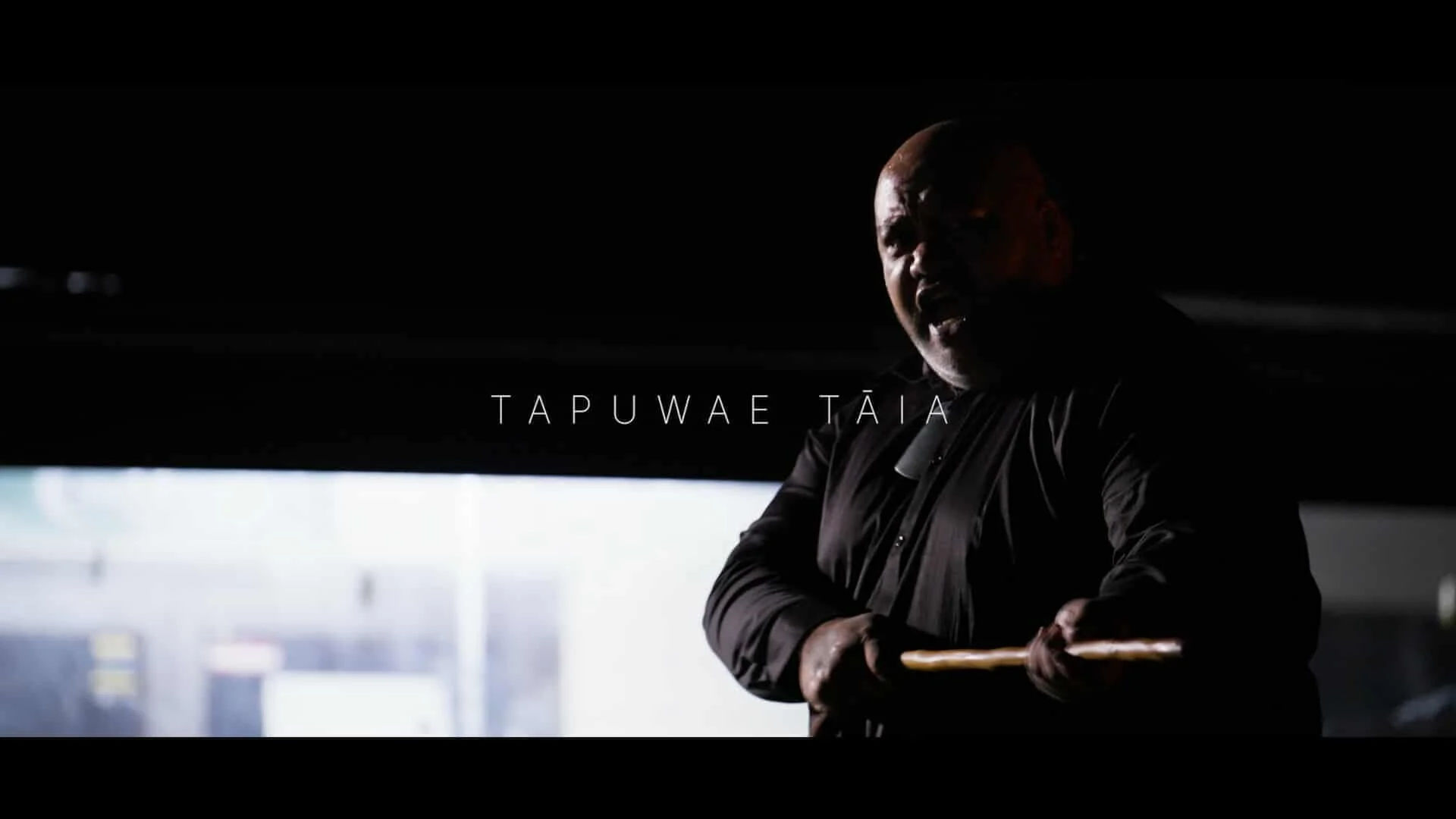 Te Kahu Reti Kaukau giving a whaikōrero for a WhenuaTahi kaupapa