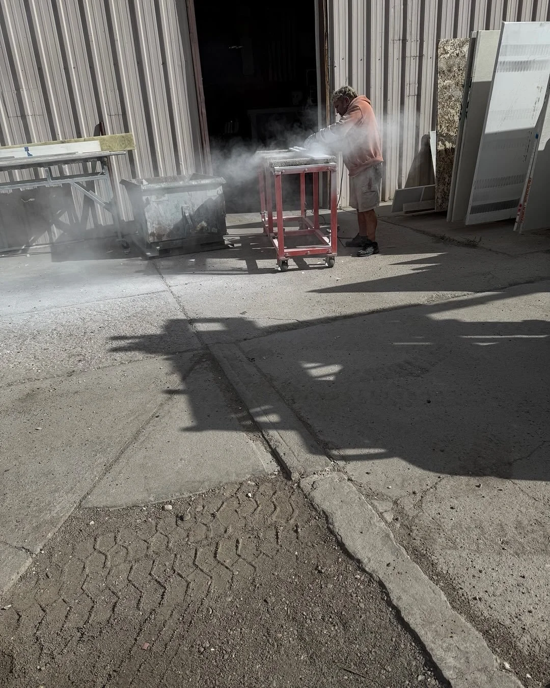 Field trip out to my favorite stone fabricator today. In the world of building, having good trade partners is everything. @edmundoaperrz is always delivering his best and on time.