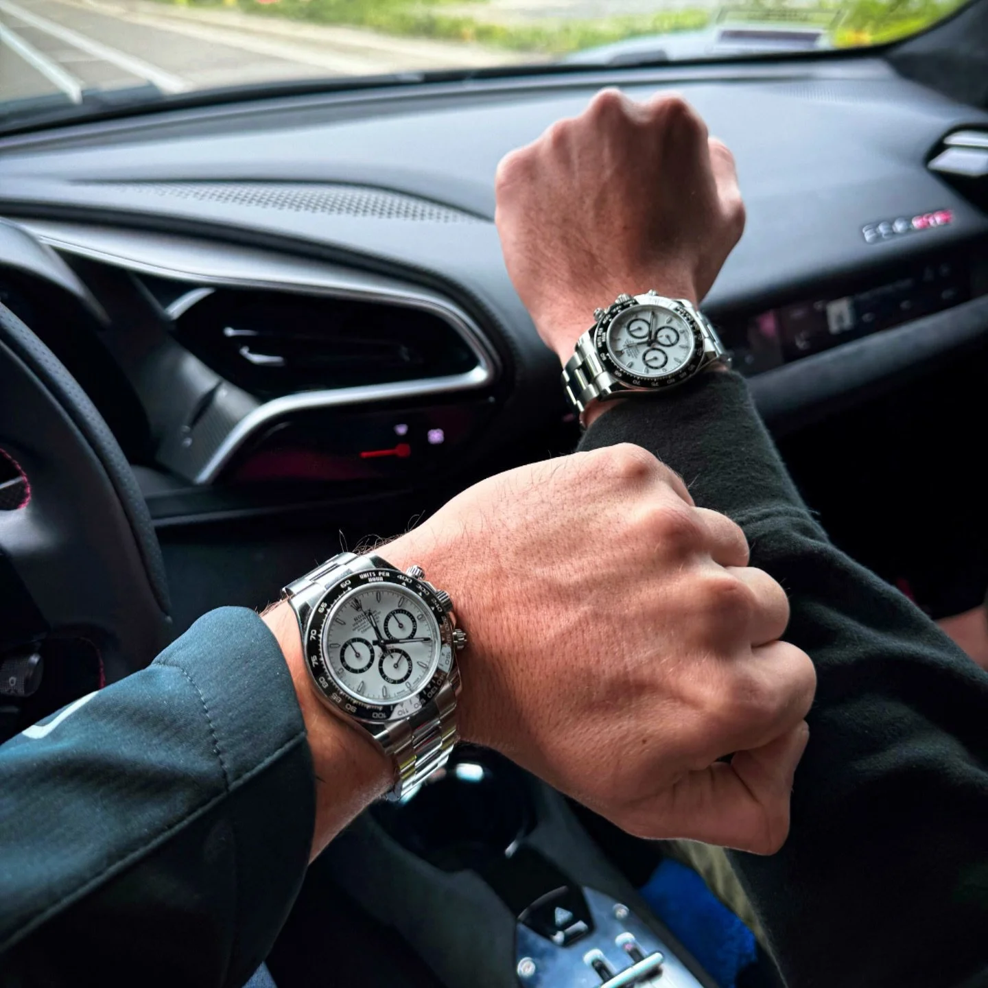 Alone you go Fast, together you go Far! Two friends, one vision.💡 
Matching Rolex Daytonas mark the time, while the Ferrari 296 GTB carries the dream forward. 🏎️⌚️

Worn &amp; Driven by: Private Collectors

#WornAndDriven #Ferrari #296GTB #Rolex #D