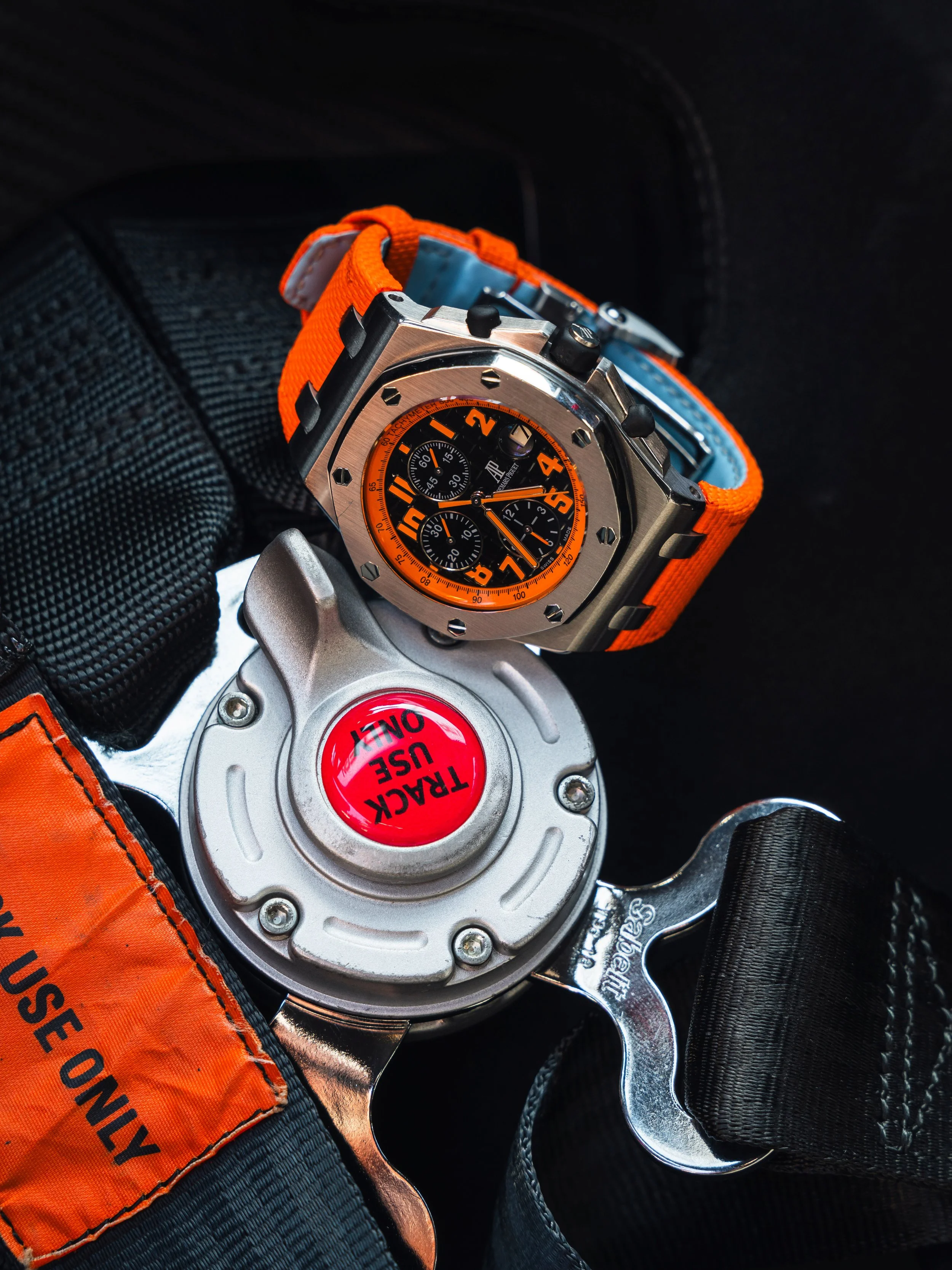 Audemars Piguet with a vivid orange strap