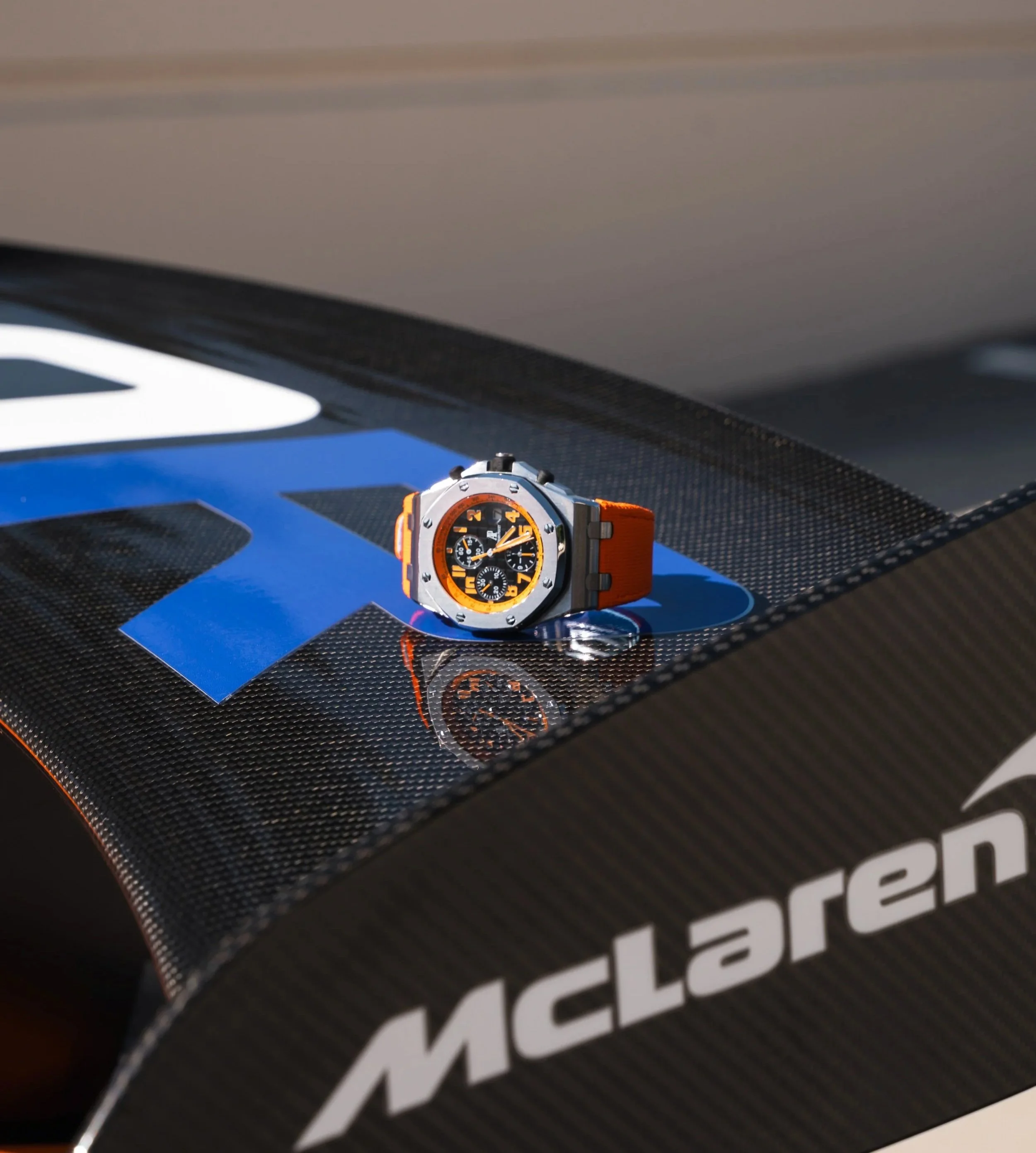 Audemars Piguet with a vivid orange strap
