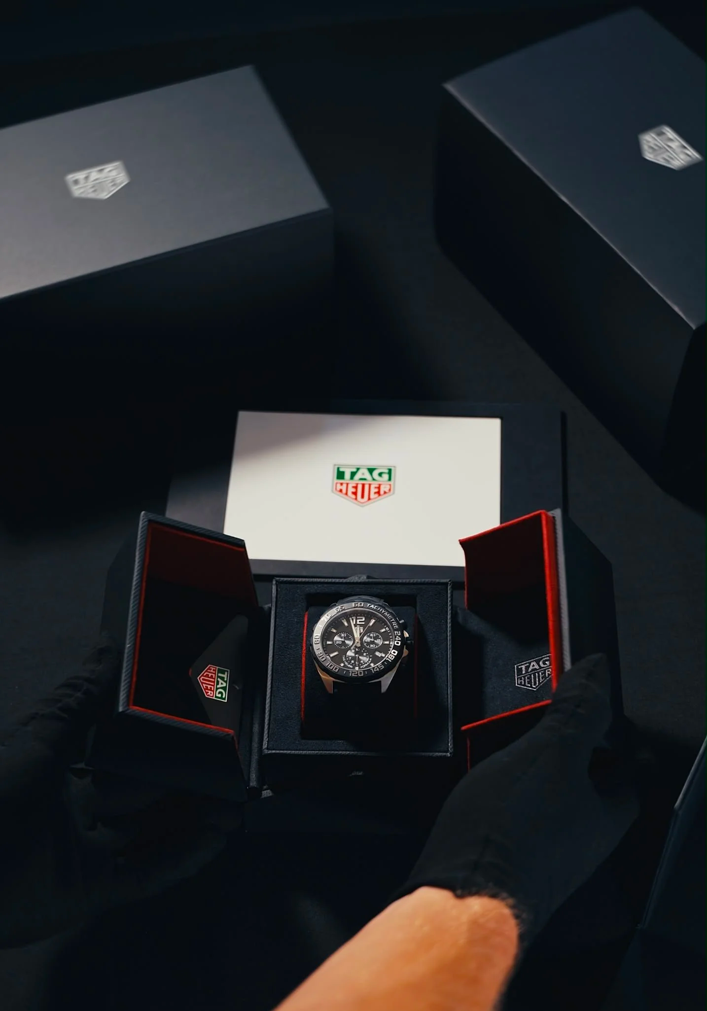 Watch in open box