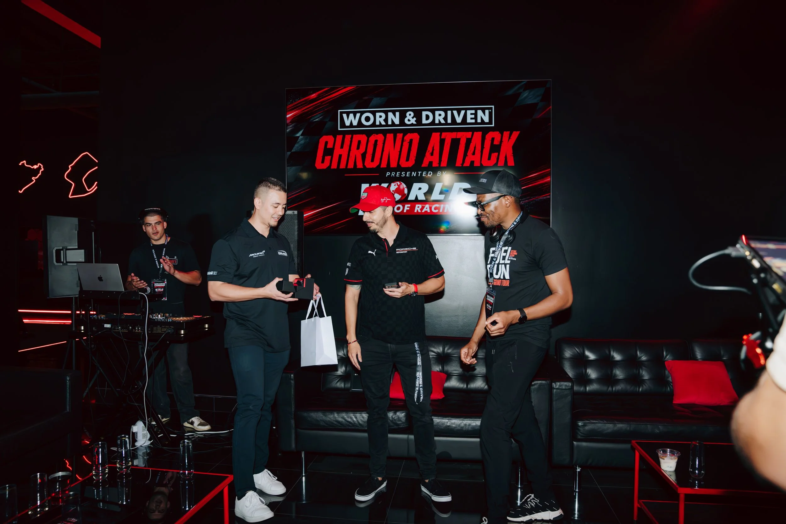 Someone receiving a watch
