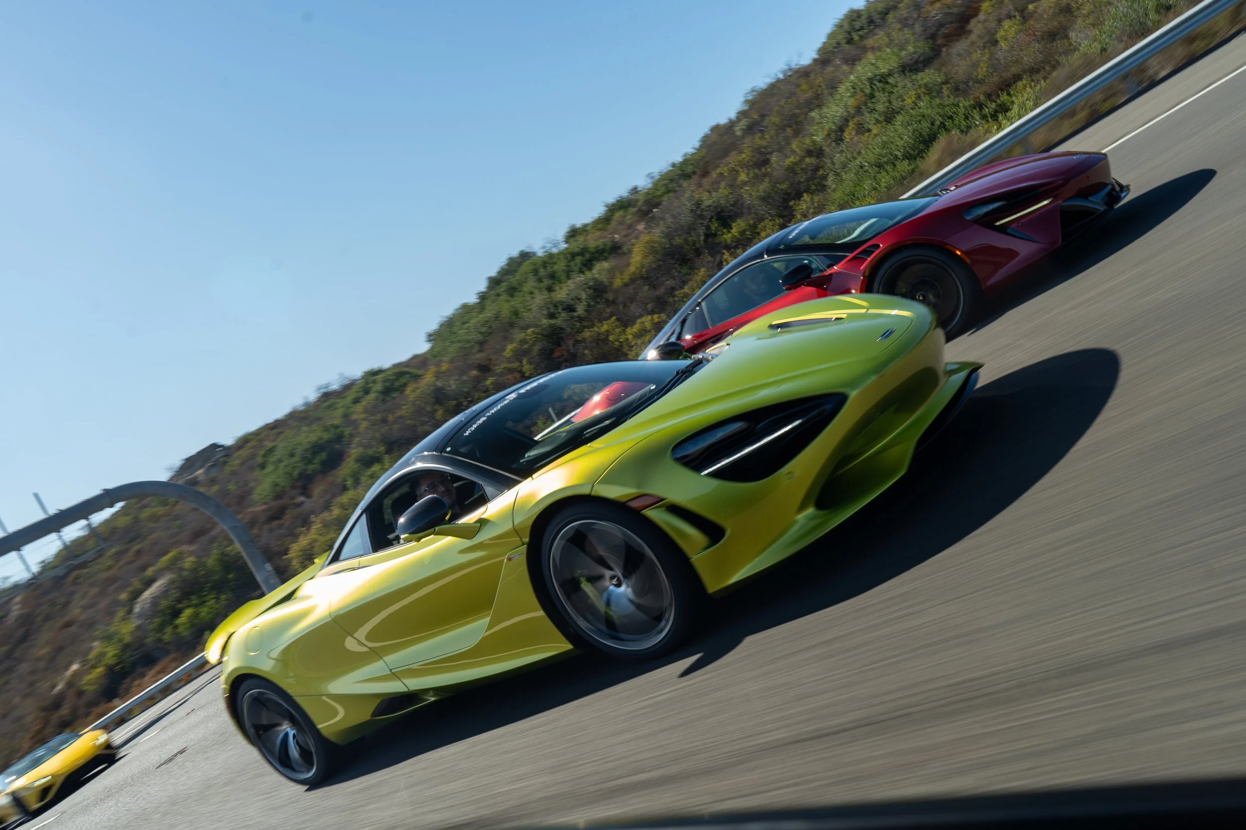Green McLaren and Red McLaren