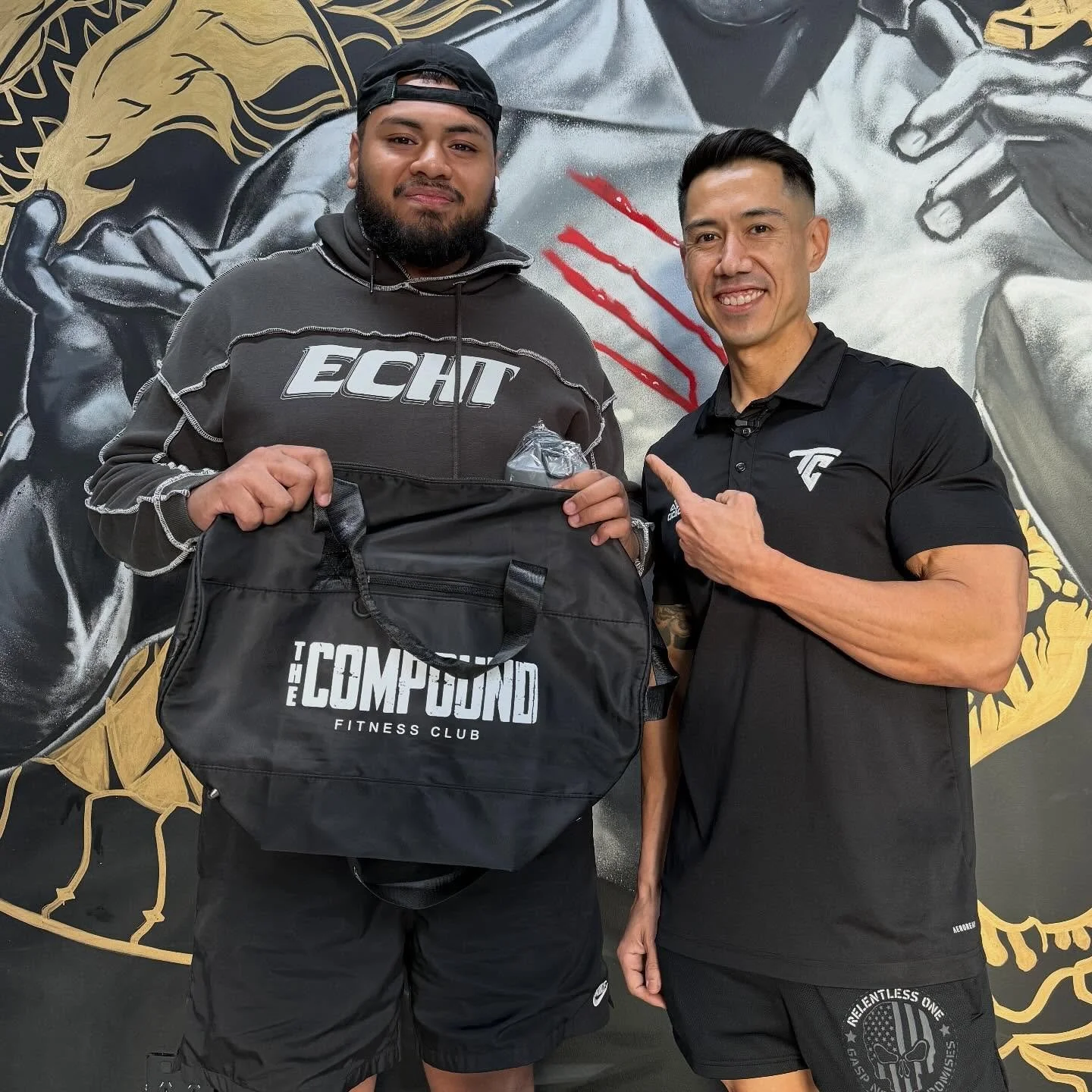Day Ones —The foundation of The Compound. This Couldn’t have been built without you 💪 ! If you are a foundation member, please see our staff to receive your anniversary gift 🫶 #TheCompoundFam #dayones