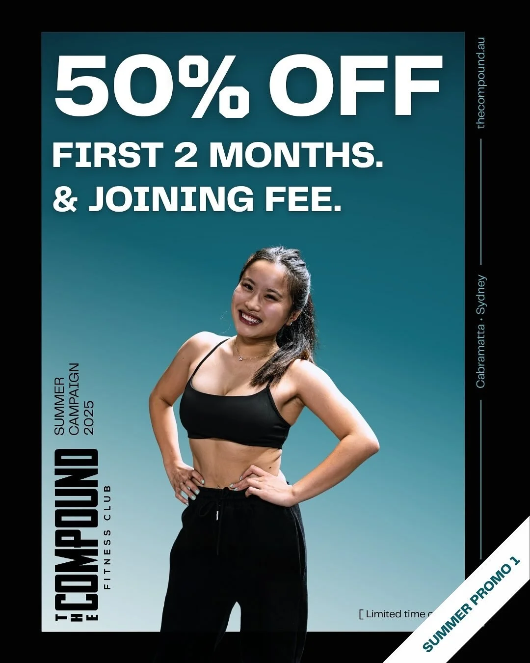 SUMMER PROMO IS HERE ☀️
Start your fitness journey with 50% OFF your first 2 months and 50% OFF the joining fee when you sign up using code FIDDY.
Plus, get a FREE PT session with either Trainer Luke or Reg to help you kickstart your training the rig