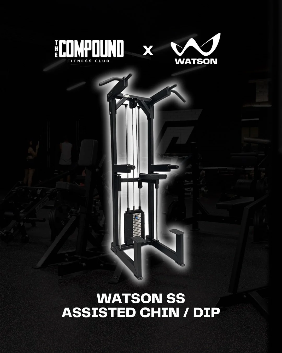 Arriving soon at The Compound Fitness Club.
The Watson SS Assisted Chin and Dip.
Built for control, strength, and serious progress.
Get ready to level up.

#TheCompoundFitnessClub #CompoundStrong #SydneyFitness #StrengthTraining #PerformanceGym #Trai