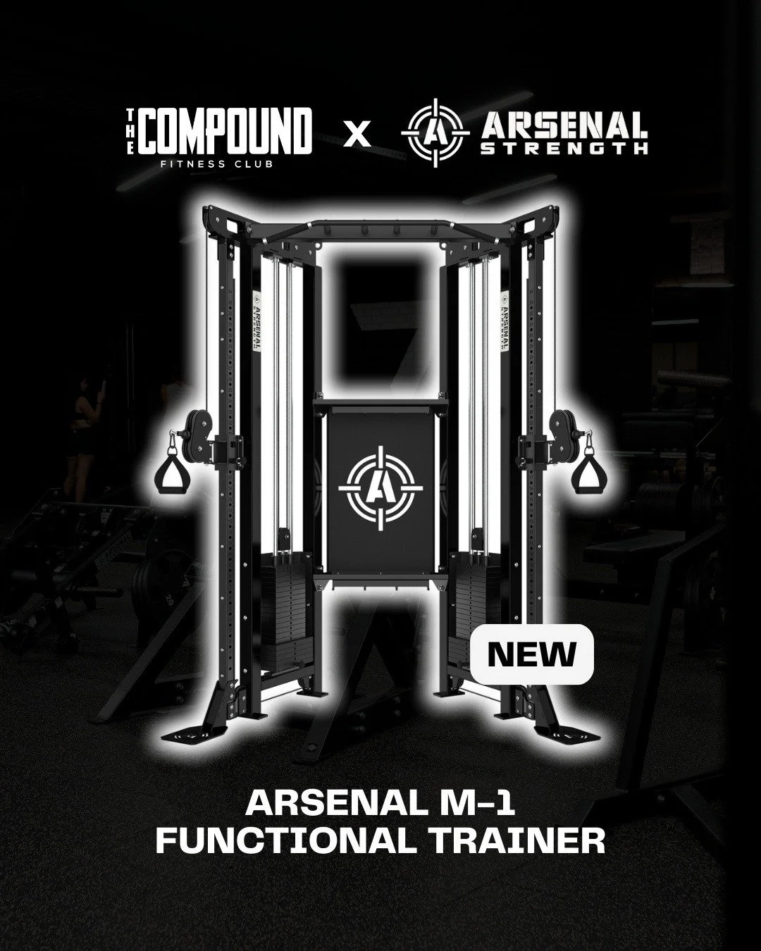 THE COMPOUND x Arsenal Strength

Versatility.
Control.
Performance.

Next level training
arriving soon at THE COMPOUND. 💪

#thecompound #gym #bodybuilding #training #motivation #fitness #gymlife #arsenalstrength #strengthtraining #functionaltrainer
