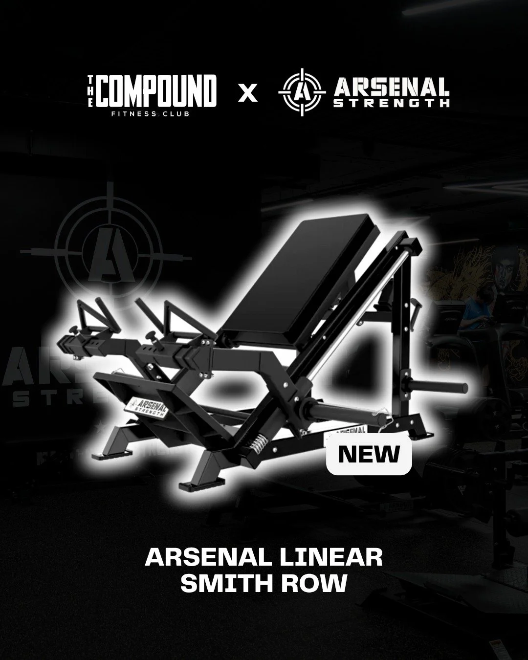 THE COMPOUND x Arsenal Strength

Power.
Stability.
Control.

Next level back training
arriving soon at THE COMPOUND. 💪

#thecompound #gym #bodybuilding #training #motivation #fitness #gymlife #arsenalstrength #strengthtraining #smithrow #backtrainin
