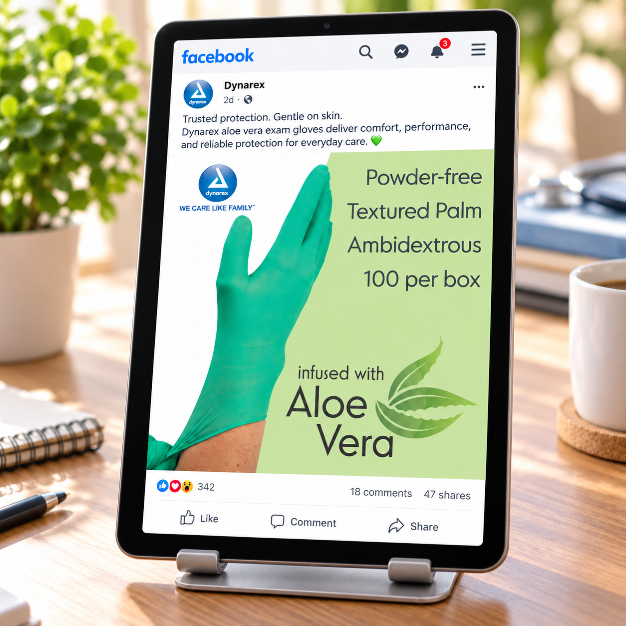 11_Dynarex Aloe Vera Glove Ad on Tablet.png