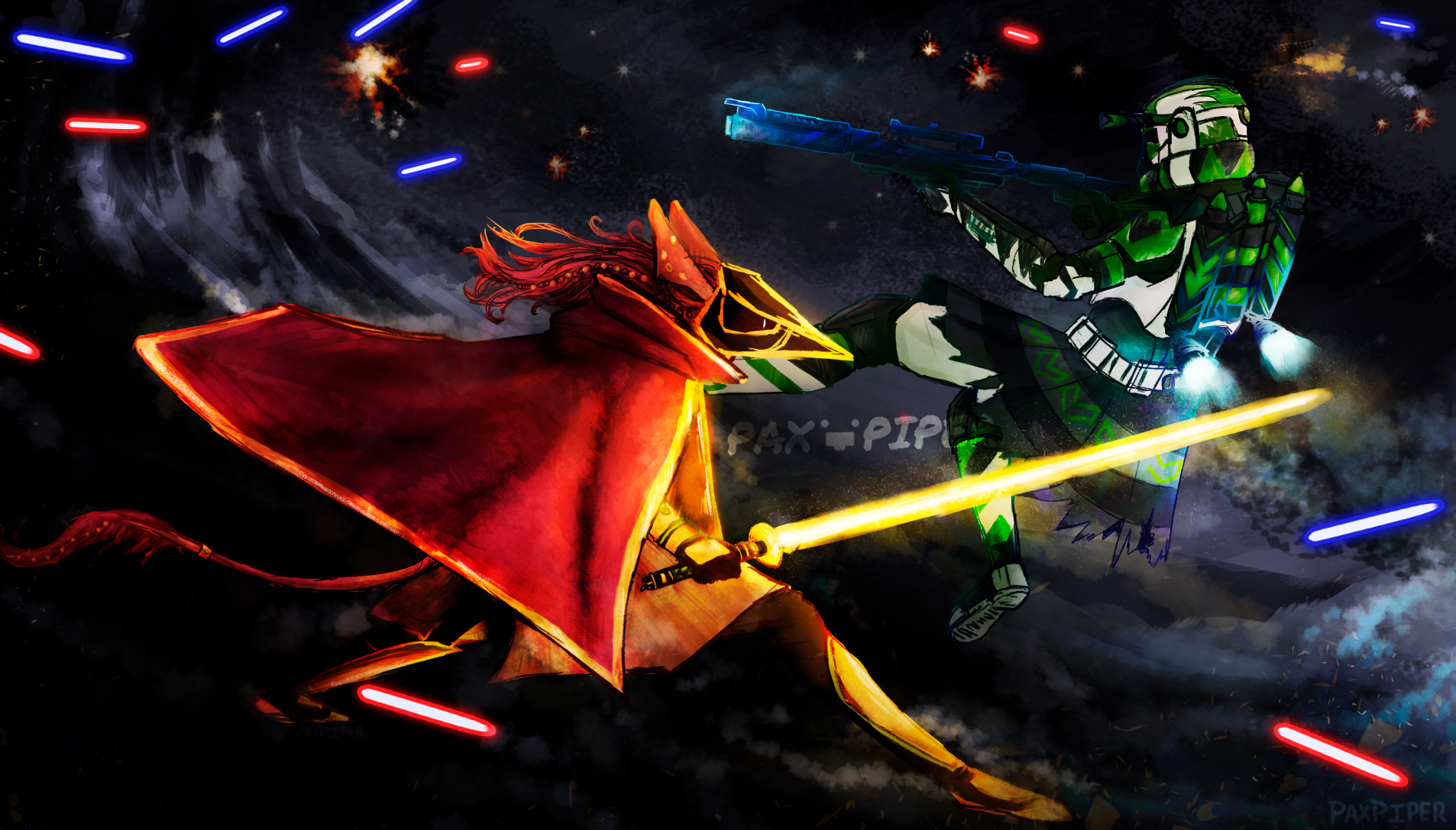 Voices of the Blade: Star Wars AU - Clip Studio Paint