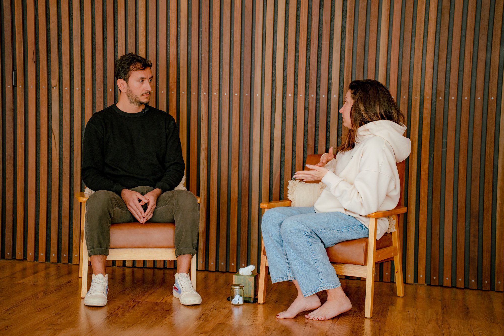 Daniel Del Monte facilitating a Family constellation private session