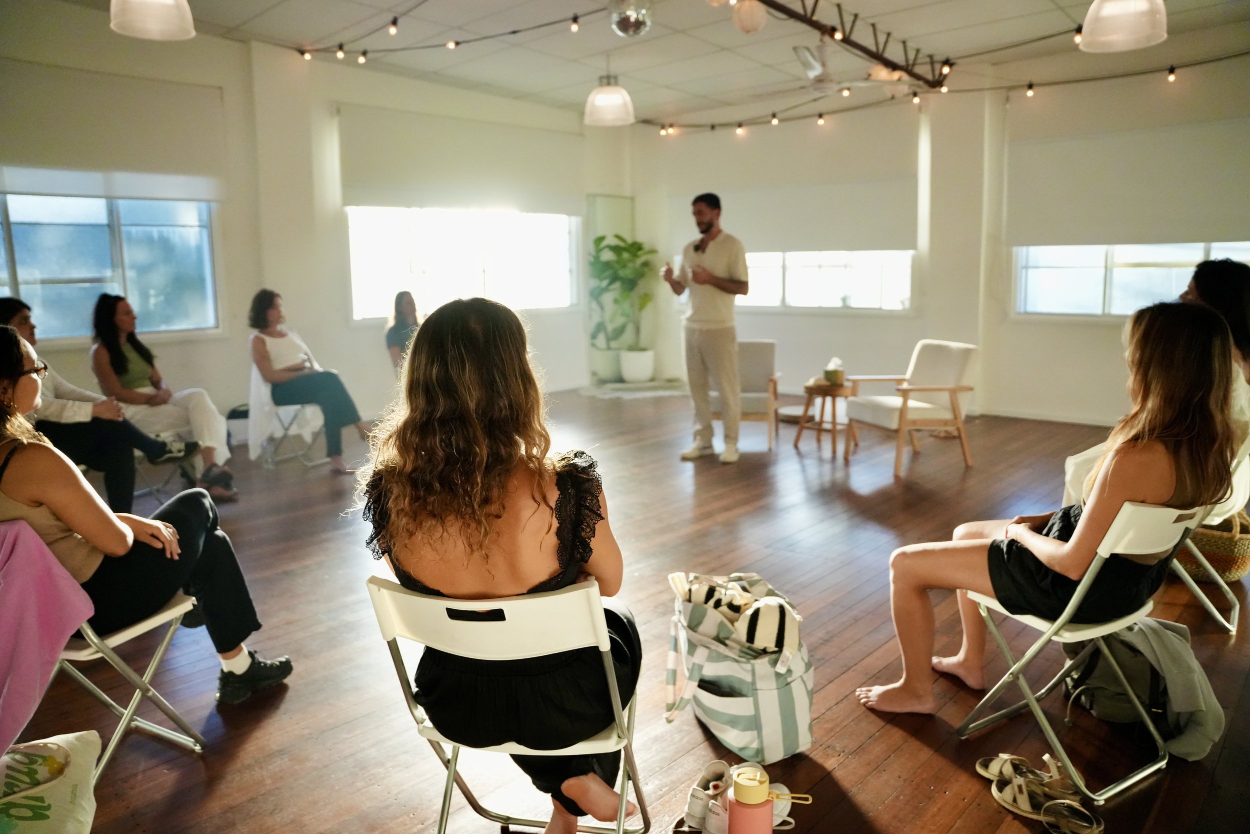 Daniel Del Monte facilitating a Family constellation Workshop in Sydney