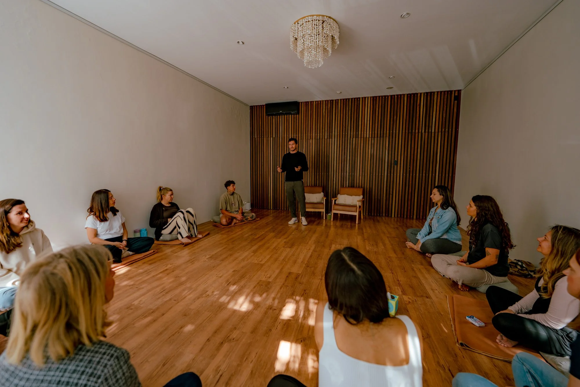 Daniel Del Monte facilitating a Family constellation workshop in Sydney