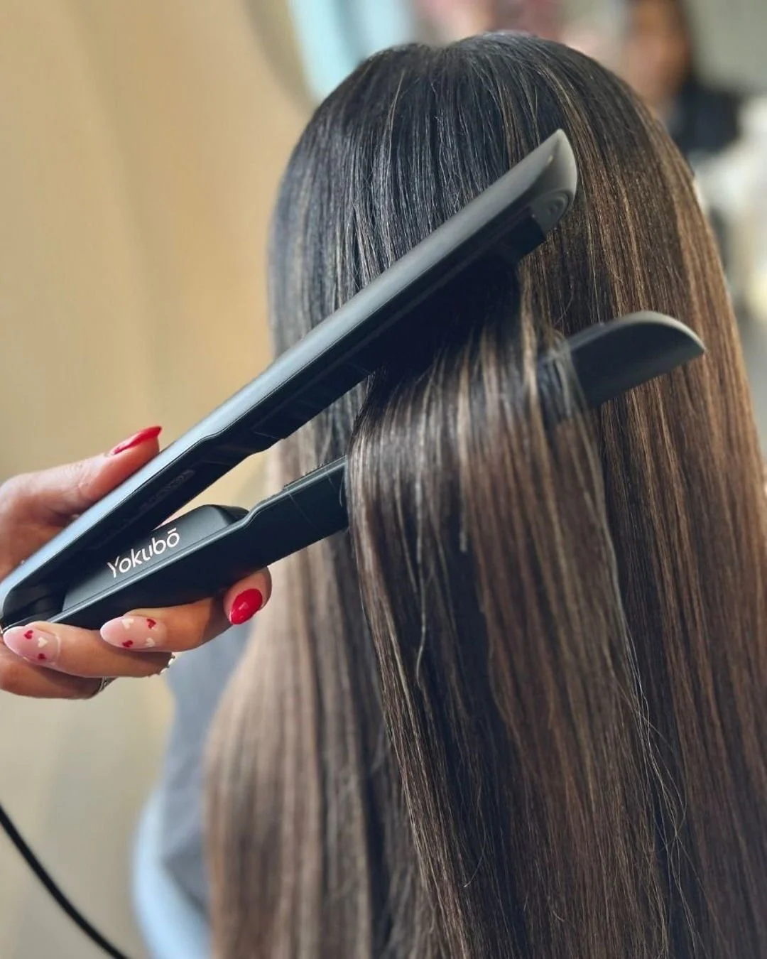 Our Yokubō Deluxe straightener is here to transform your hair routine. 

Lightweight, fast-heating, and powered by ionic + infrared technology for that glossy, healthy finish you've been dreaming of.

No more arm fatigue. No more heat damage. Just sl