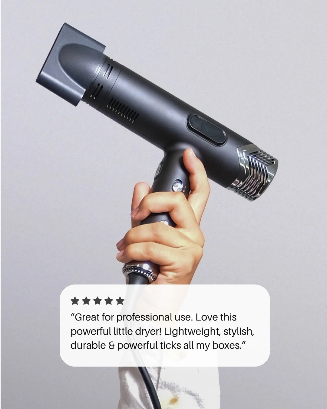 Thanks for the lovely words about our powerful Yokubo hair dryer! 

Professional power. Lightweight. Salon-grade tool. Designed in New Zealand.