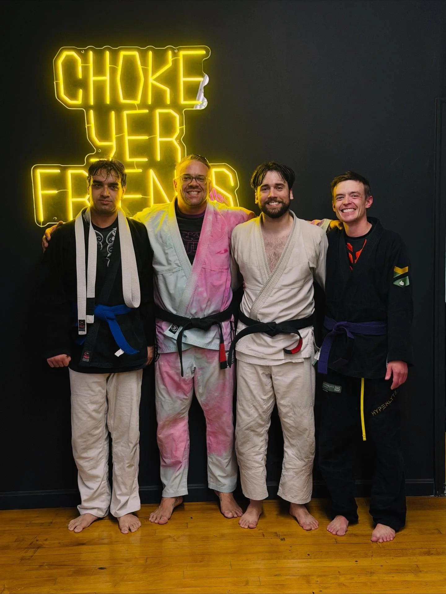 Congrats to everyone who was promoted this week. Everyone just keeps getting more dangerous.
.
.
.
.
#chokeyerfriends #pajamastrangletime #providencebjj #bjjlife #bjjprovidence #bjjcommunity #bjjlifestyle #brazilianjiujitsu #bjjfamily #blackbelt #bel