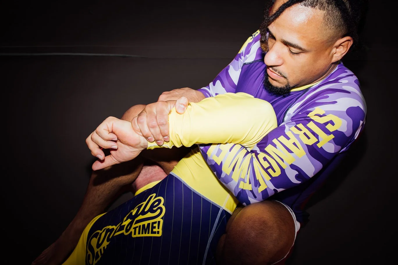 No uniforms. No excuses. 🤙

Our No-Gi BJJ classes move fast. Whether you're a BJJ veteran or a brand-new beginner, our coaches will meet you exactly where you're at.

Classes run morning, noon, and night. View the full schedule at pajamastrangletime