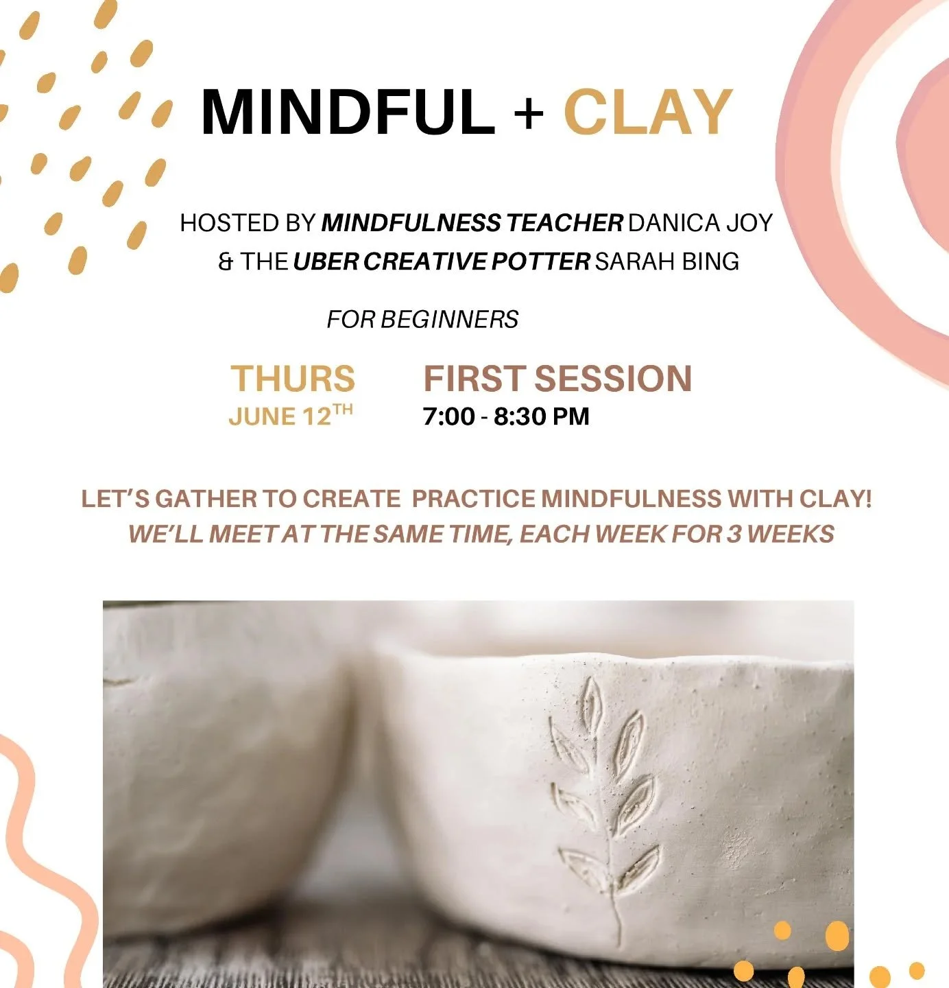 You asked, and we.....took our sweet time to answer...but here it is! So many people tell me how relaxing clay is when they try it - especially you desk jockeys out there, sick of tapping on the keyboard! 

Anyway, we're gonna try to take the stress 