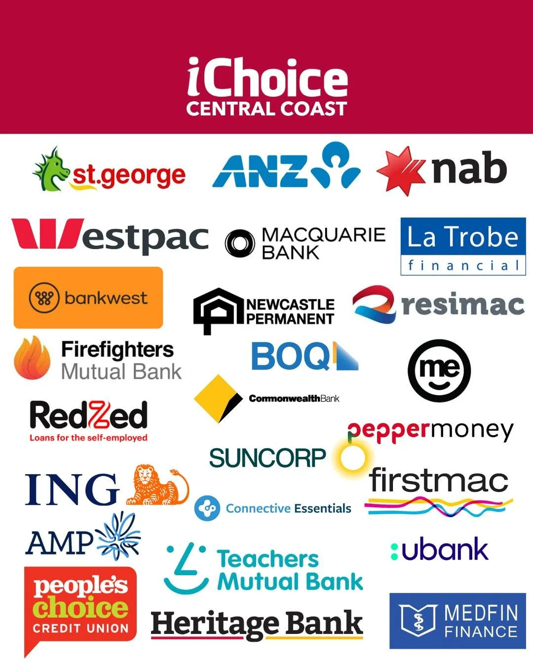 Why spend hours comparing lenders when we can do it for you &mdash; for FREE?

At iChoice Central Coast, we&rsquo;ve already done the hard work. With access to 40+ banks and lenders, we compare rates, products and features to find the loan that fits 