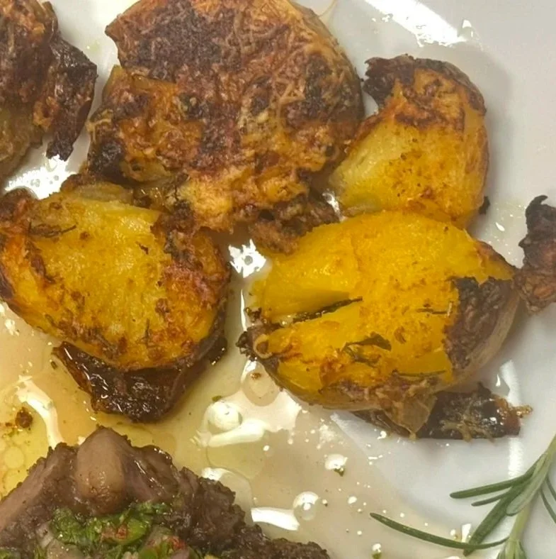 Crispy Rosemary Smash Potatoes