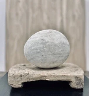 Hand Sculpted Egg with Hand Carved Stand