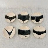 PLATE - SET OF 6 UNDERPANT PLATES