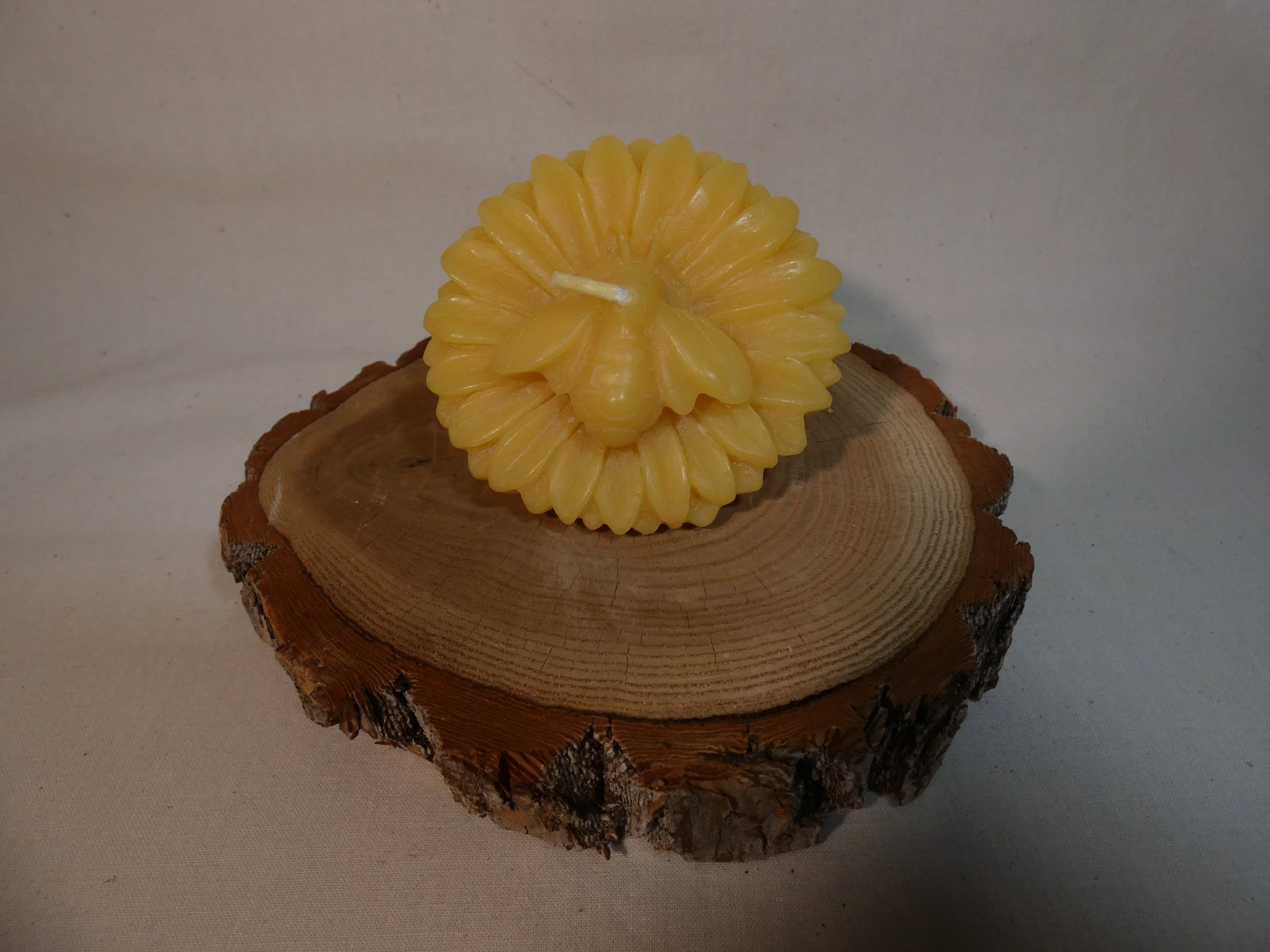 Bee on Flower votive