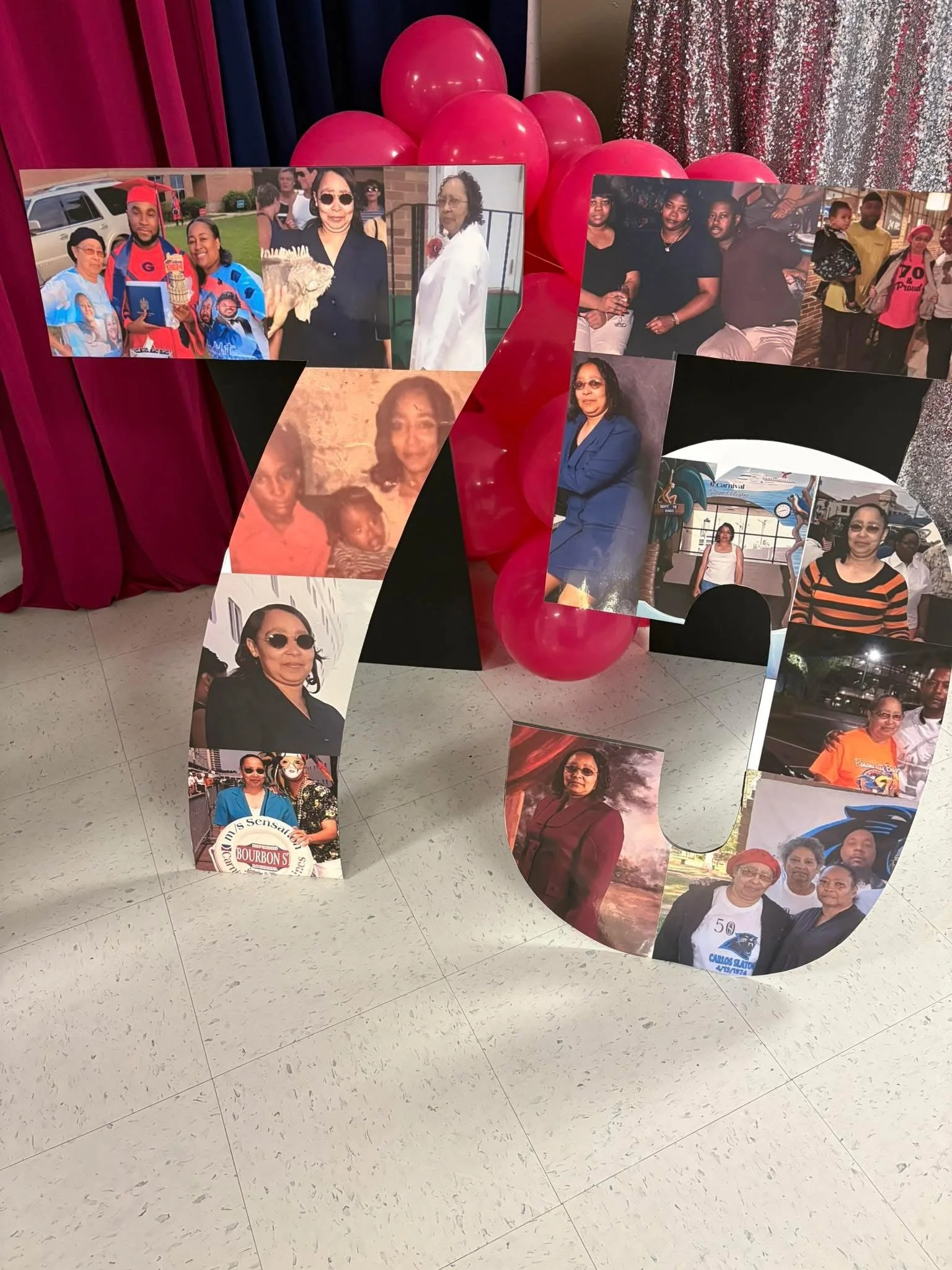 Custom Foam Number Set (2 Numbers | Photo Collage Design)