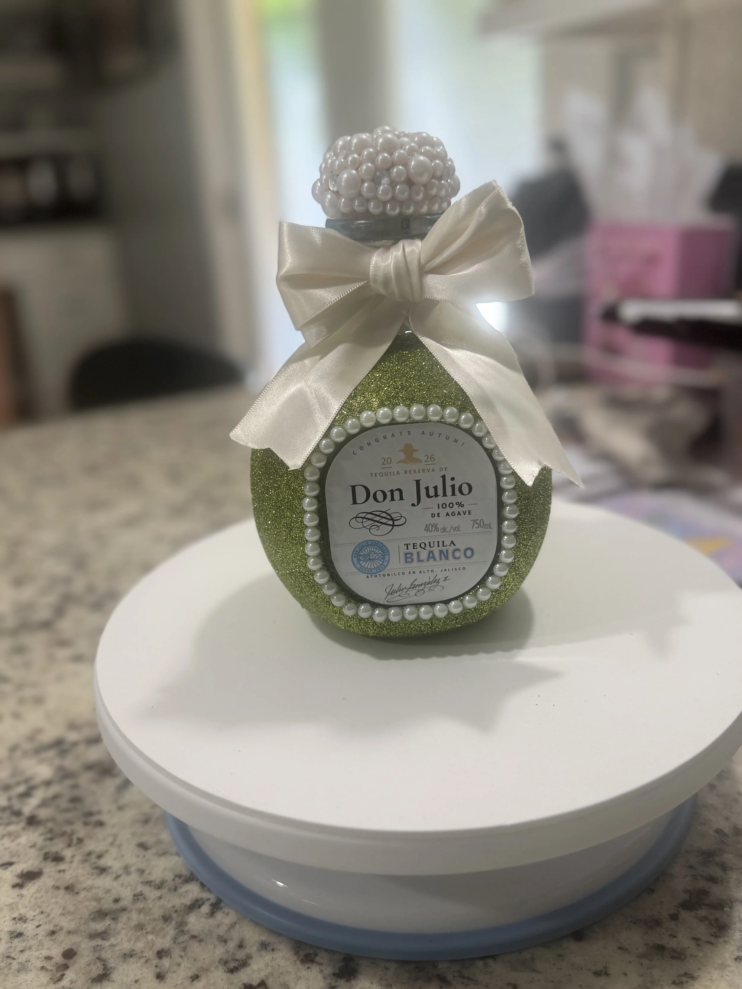 Custom Glittered Bottles