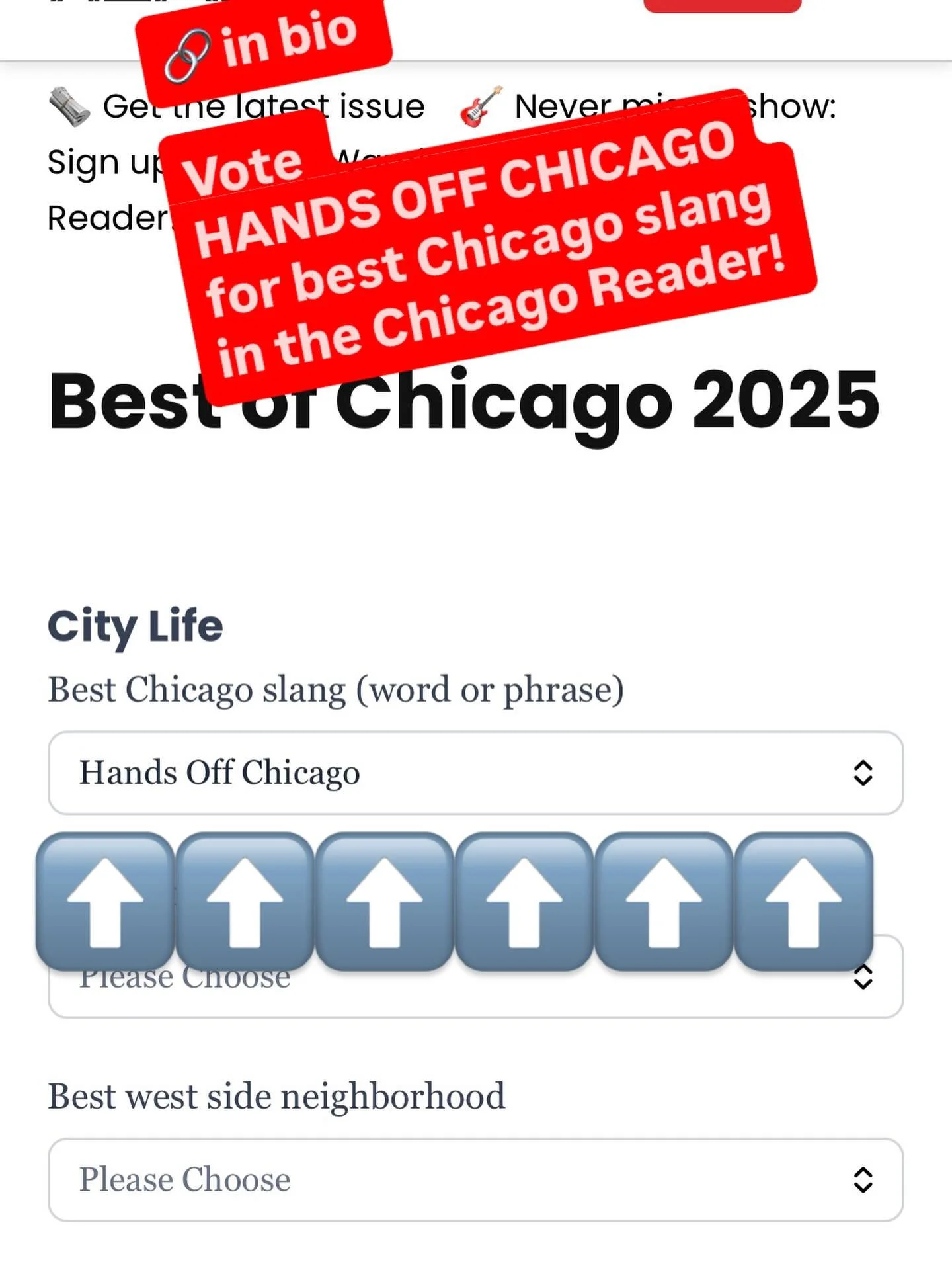 Go to our link in bio to vote now!