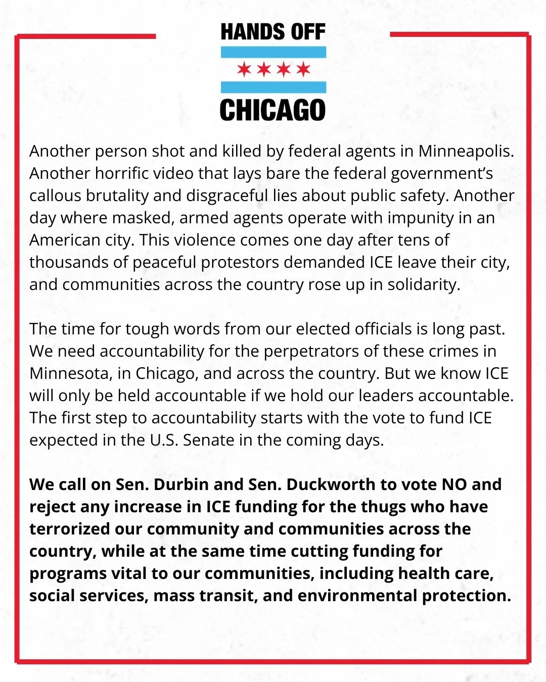 Our statement on the murder of Alex Pretti by federal agents in Minneapolis today.