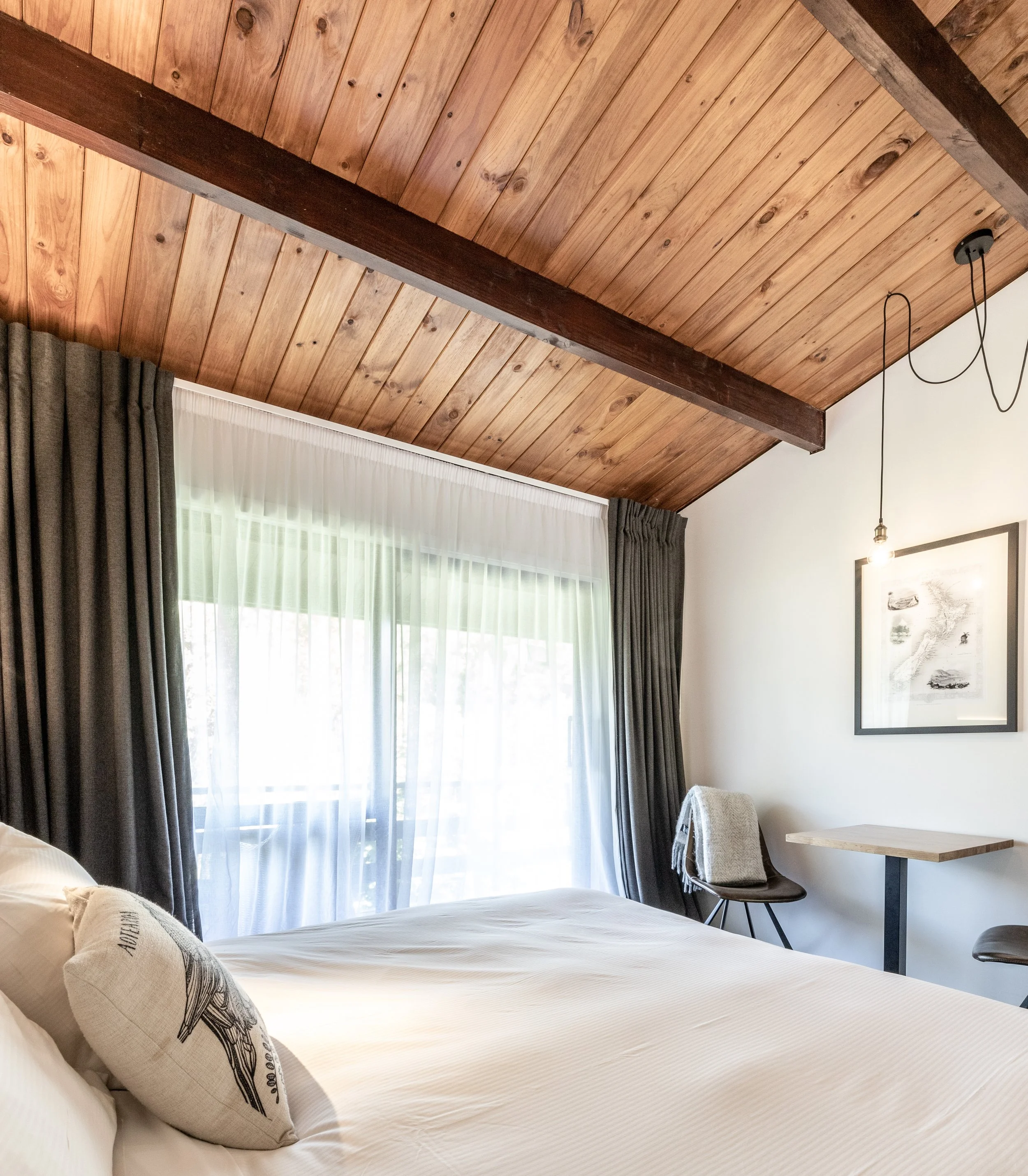 Maruia Hot Springs – alpine resort renovation with timber and stone interiors by AW Architects (2017)