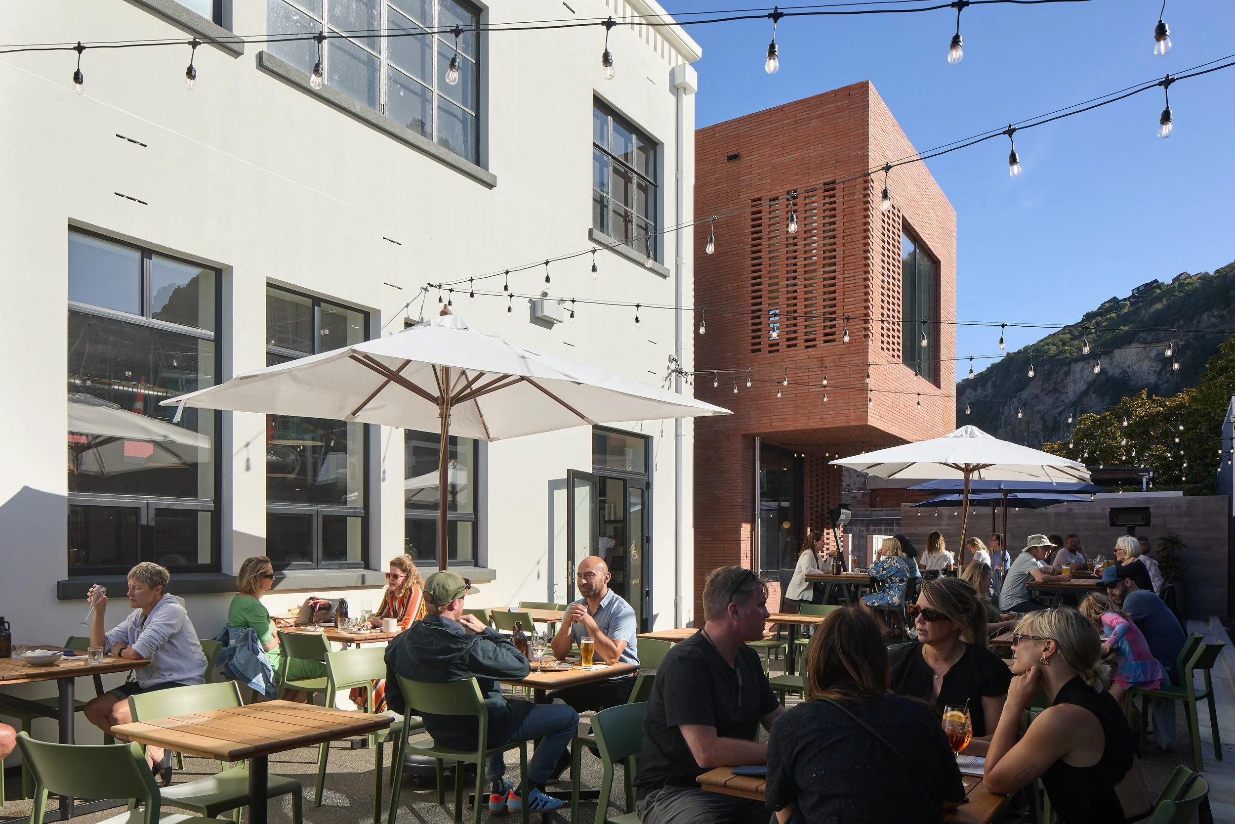 Sumner Post Office heritage building with red brick extension – AW Architects NZIA 2025