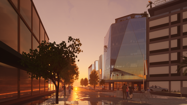 200 High St Christchurch – mixed-use building with triangular façade design by AW Architects (2025)