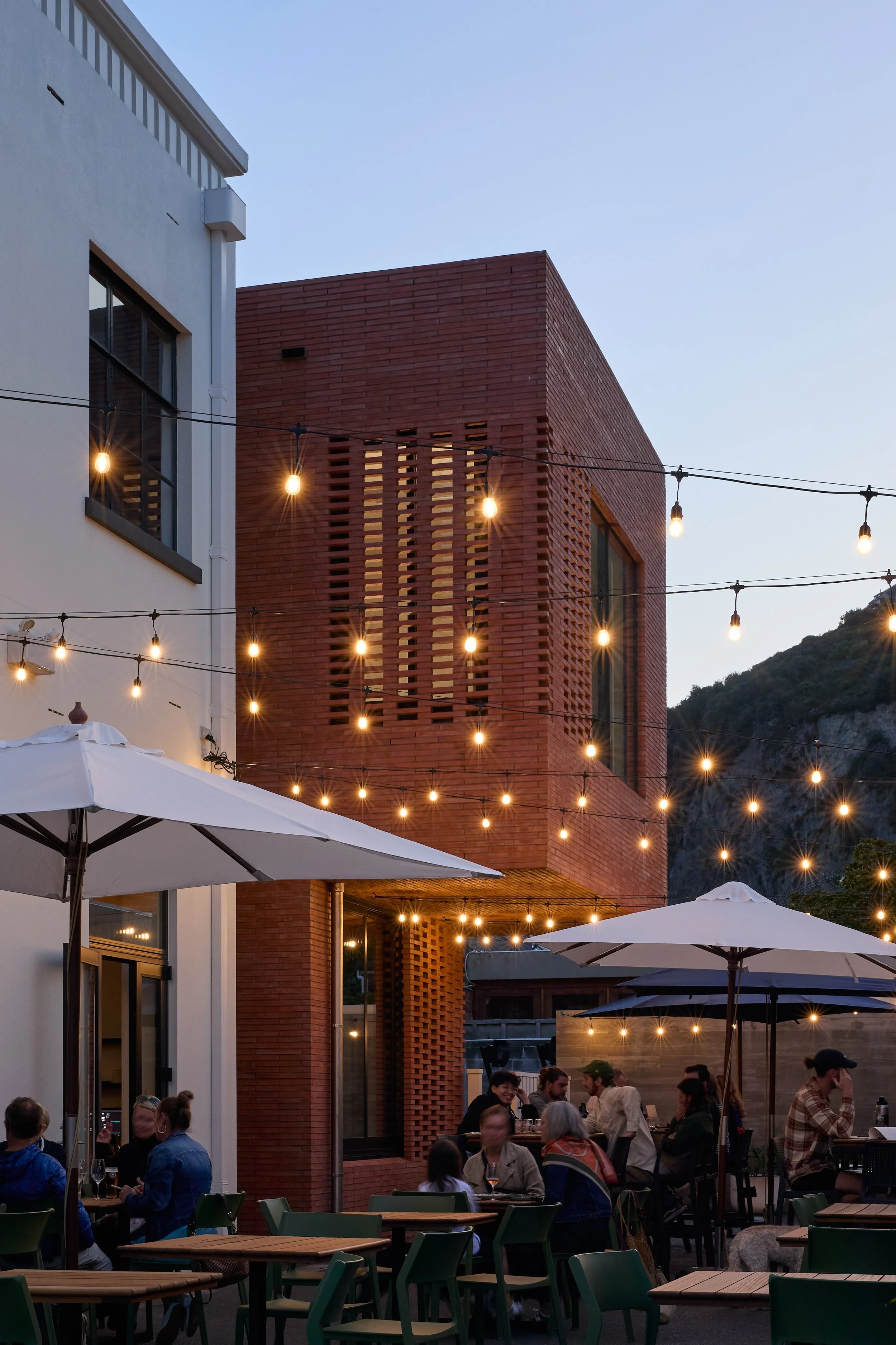Sumner Post Office heritage building with red brick extension – AW Architects NZIA 2025