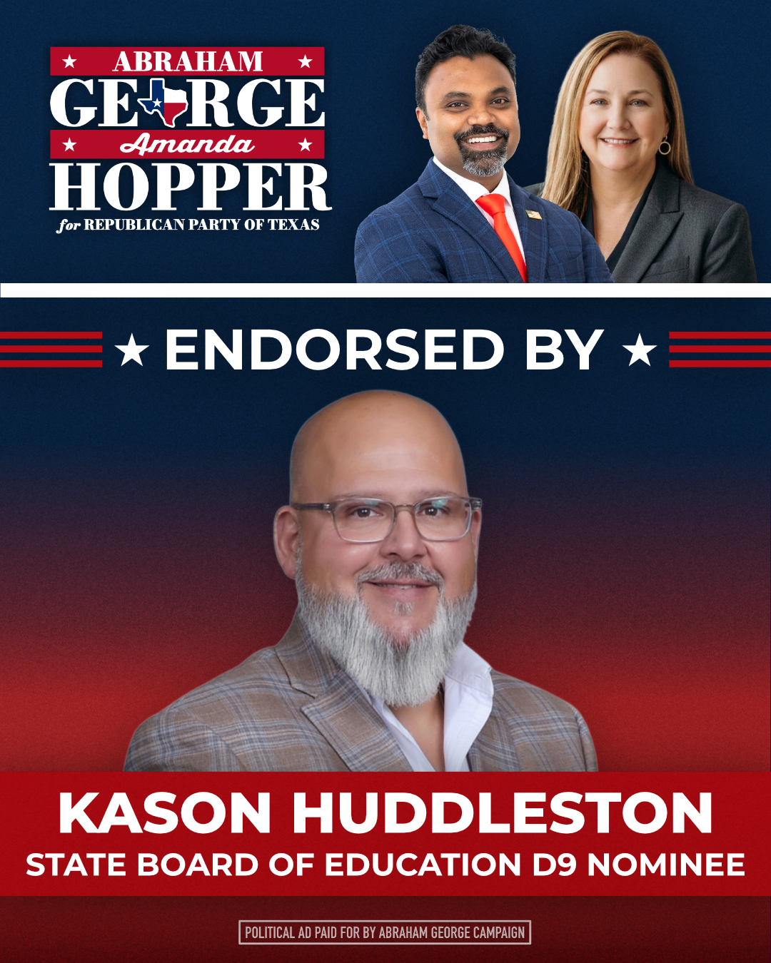 Kason Huddleston SBOE D9 Chairman Endorsements.png
