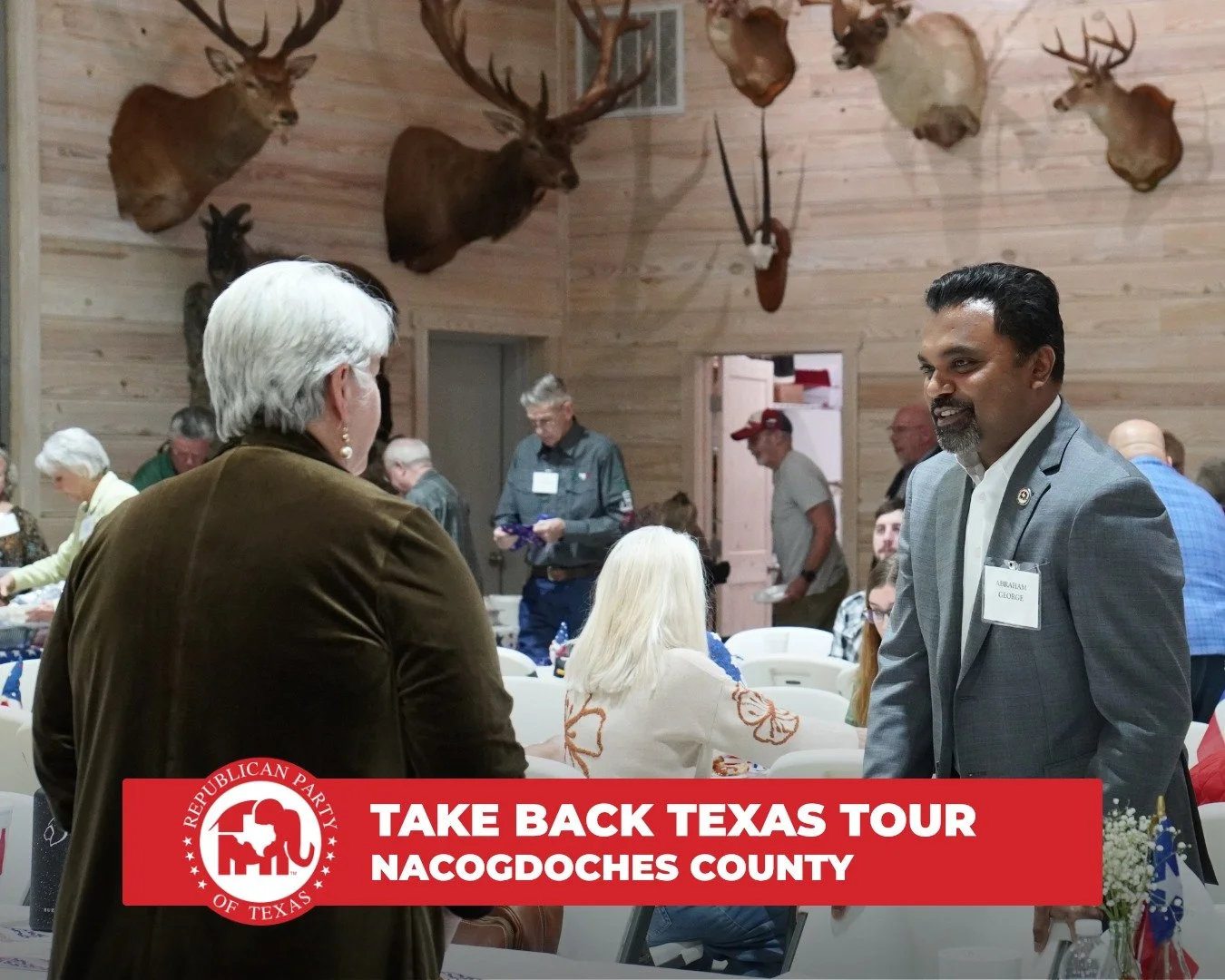 Take Back Texas Tour with @nateschatzline and @forlibertyandjustice. Thank you, Nacogdoches County!
